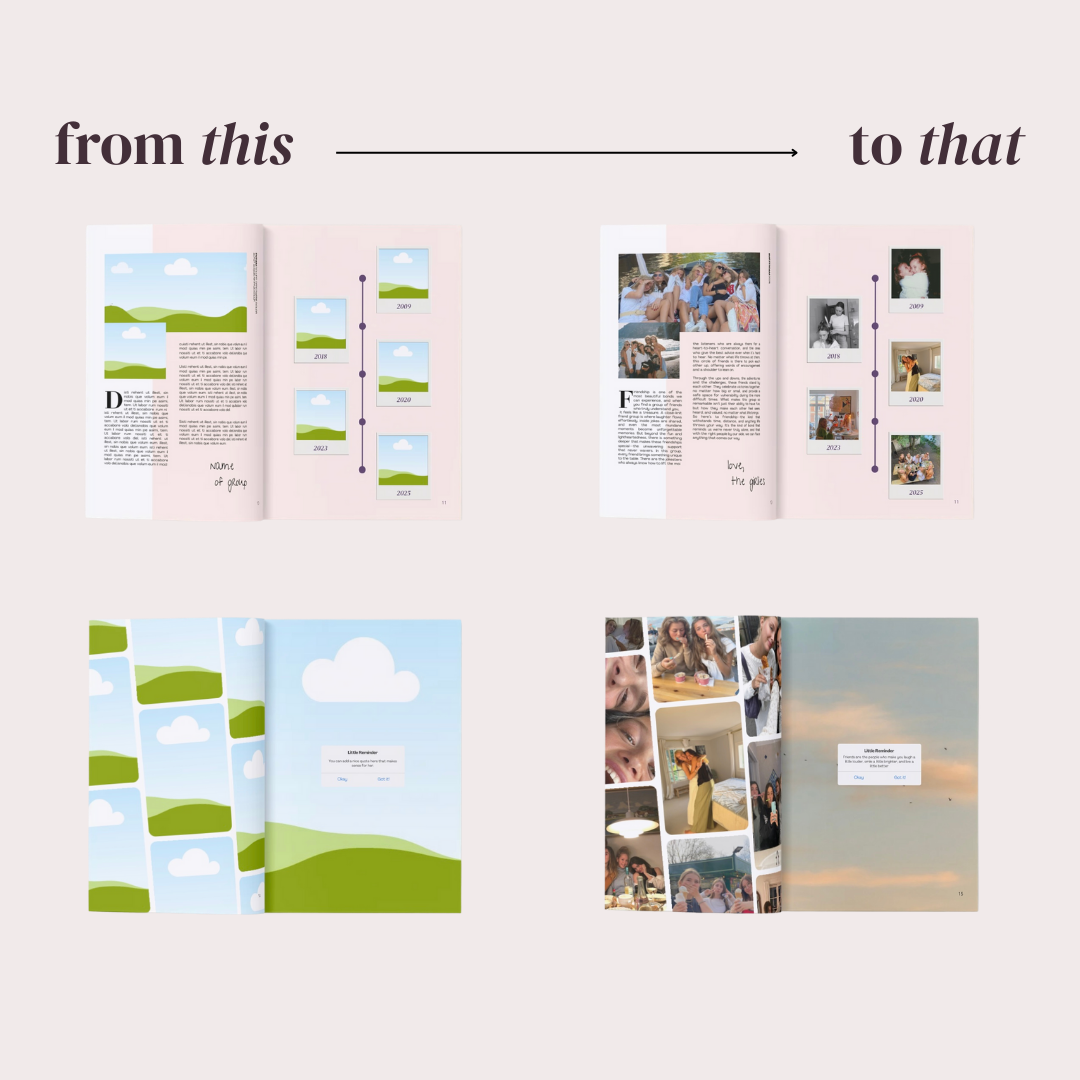 Magazine Girl Canva Template