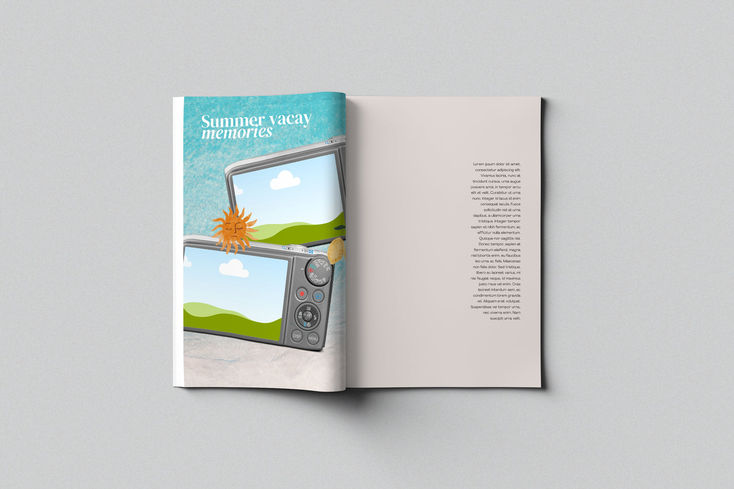 Magazine Girl Canva Template