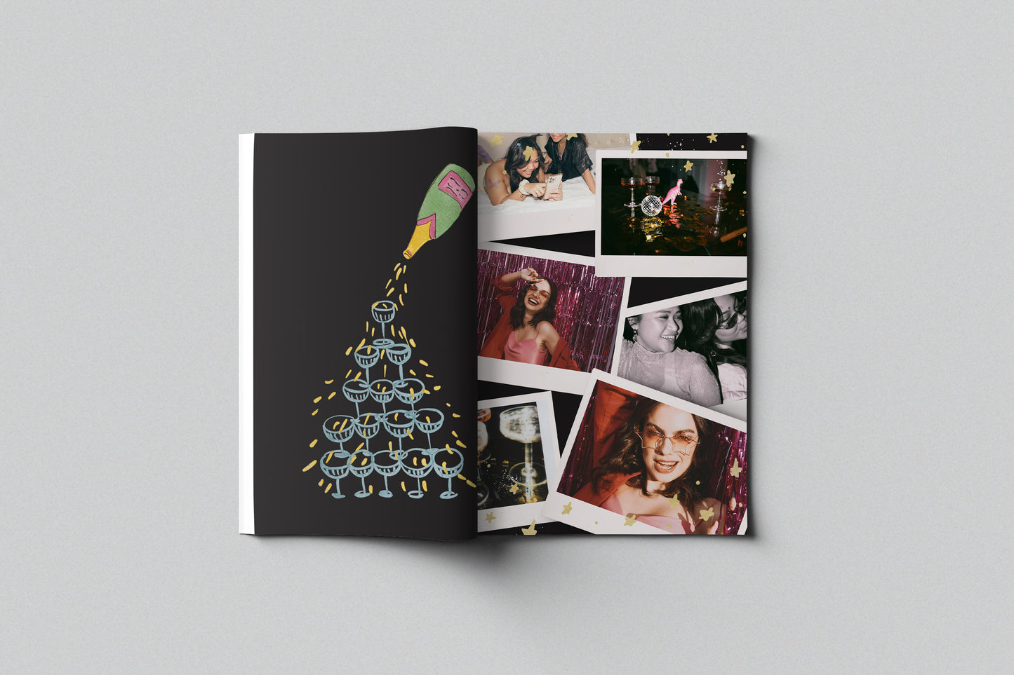 Magazine Girl Canva Template