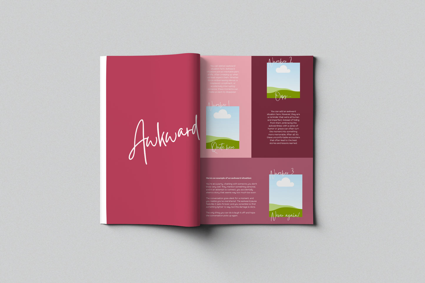 Magazine Girl Canva Template